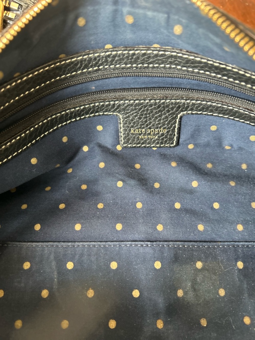 Kate Spade Black Pebbled Leather Shoulder Bag - Picture 4 of 4